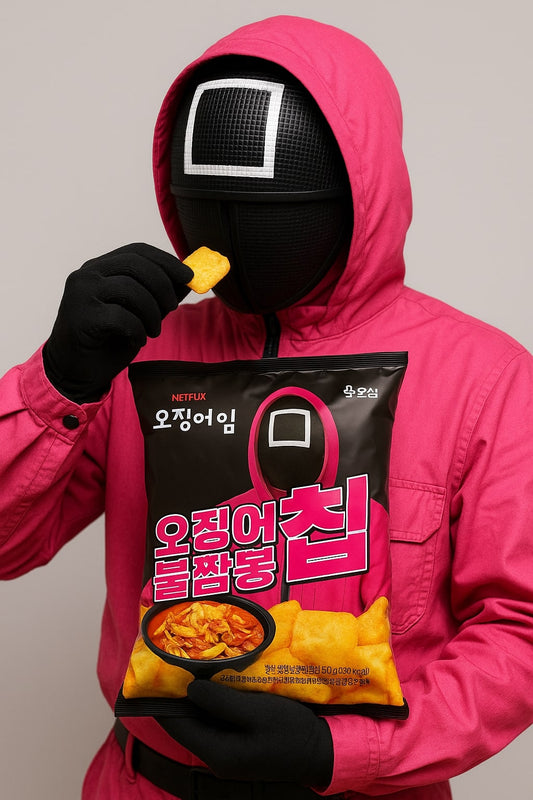Squid Games Jjamppong Chips (Korea) - 50g Snacks (not for sale) Squid Games , trending products, Latest Products