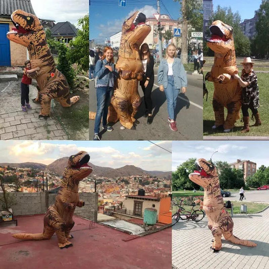 T-Rex Inflatable Suit for Party Quirky Stuff (not for sale) Halloween Masks, TSHAMA