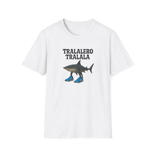 Tralalero Tralala T-Shirt – Fun Graphic Tee | Unisex Music & Vibes Shirt White T-Shirt Printify