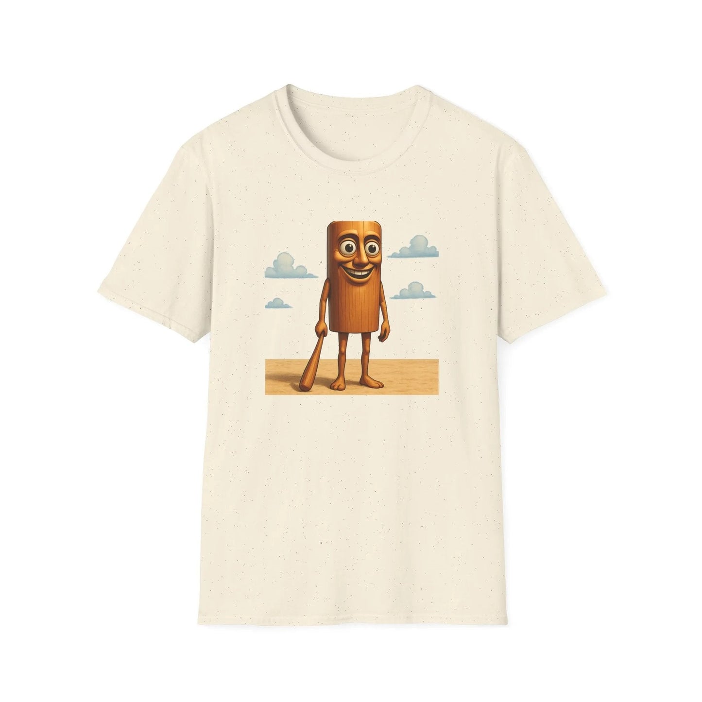 Tung Tung Sahur T-Shirt – Unisex Funny Ramadan Tee | Nostalgic Cultural Street Call Shirt Natural T-Shirt Printify