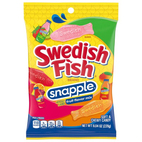 Swedish Fish Snapple Peg Bag (228g)