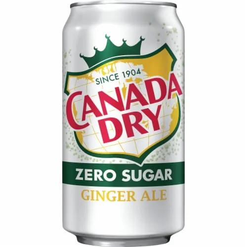 6 Pack Canada Dry Ginger Ale Zero Sugar - Soda Pop (not to sale) from Canada Dry, Cases, 6 Pack, Zero Sugar