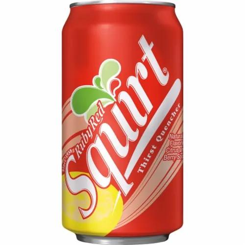 6 Pack Squirt Ruby Red Citrus and Berry Soda - Soda Pop (not for sale) from Squirt, Cases, 6 Pack