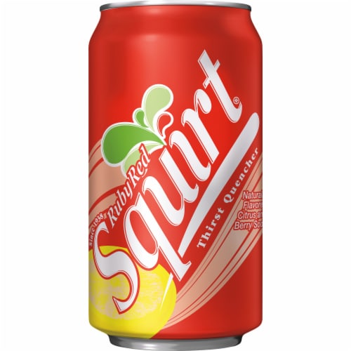 6 Pack Squirt Ruby Red Citrus and Berry Soda