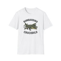 Thumbnail for Bombardiro Crocodilo T-Shirt - Unisex Softstyle | Bombardiro Crocodile Graphic Shirt