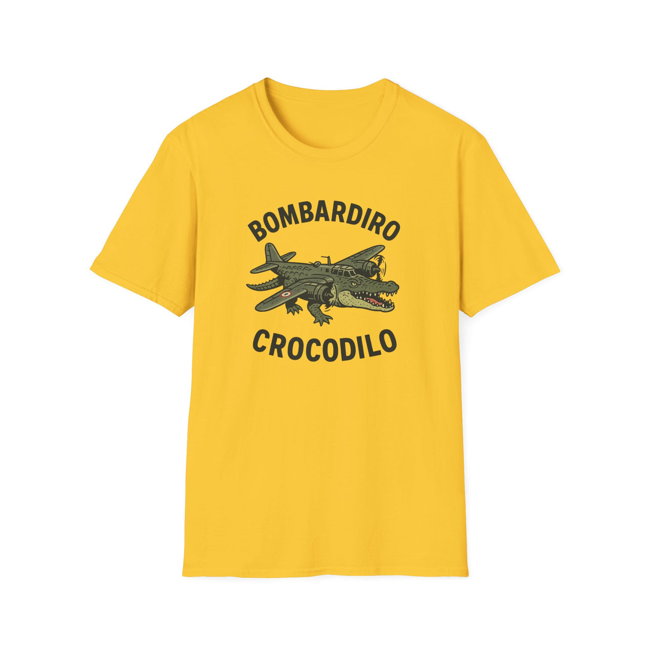 Bombardiro Crocodilo T-Shirt - Unisex Softstyle | Bombardiro Crocodile Graphic Shirt