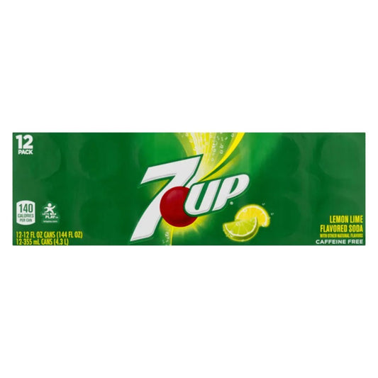 12 Pack 7UP Lemon Lime Soda Pop (not for sale) 7up, TSAED, cases, 12 Pack