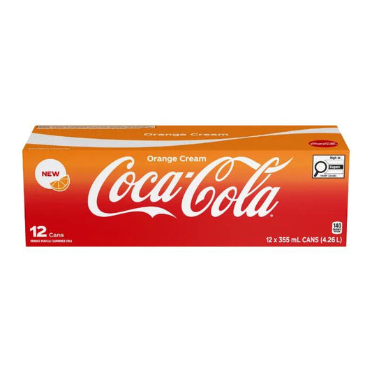 12 Pack Coca Cola Orange Cream Soda Pop (not for sale) Coca Cola, Cases, 12 Pack, Bestseller, Bestseller Drinks