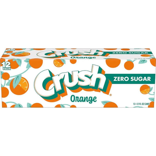 12 Pack Crush Orange Zero Sugar Soda Pop (not for sale) Crush, TSAED, cases, Zero Sugar, 12 Pack, Bestseller, Bestseller Drinks