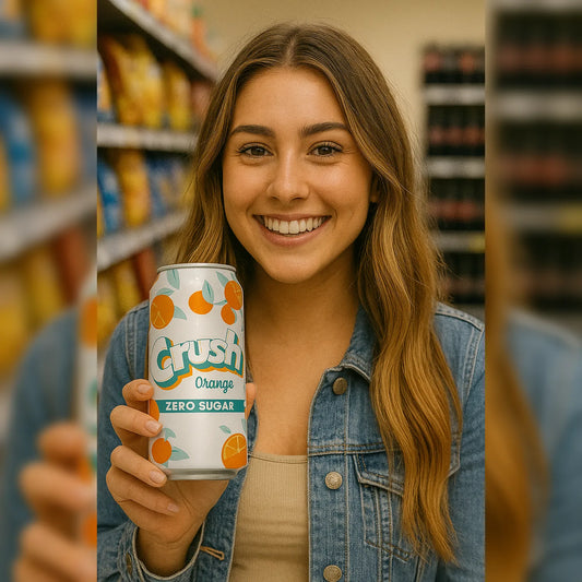 12 Pack Crush Orange Zero Sugar Soda Pop (not for sale) Crush, TSAED, cases, Zero Sugar, 12 Pack, Bestseller, Bestseller Drinks