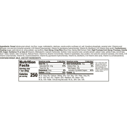 12 PACK General Mills Bar Cinnamon Toast Crunch Chocolate Bar (2.1Oz) Chocolate General Mills, Latest Products