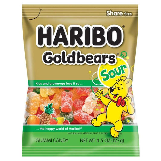 12 Pack Haribo Sour Gold Bears Candy (not for sale) Haribo, TSARC, TSASN&CH, bulk