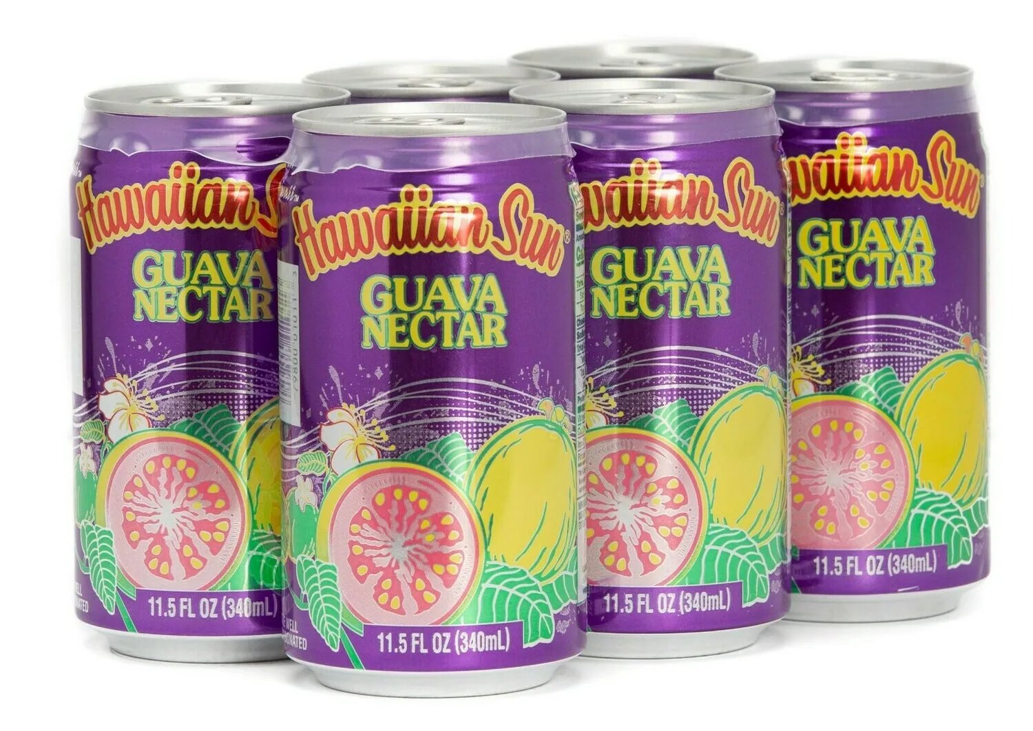 12 Pack Hawaiian Sun - Guava Nectar Soda Pop (not for Sale) Hawaiian Sun, TSAED, cases