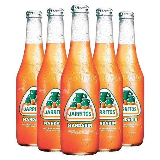 12 Pack Jarritos Mandarin Soda Pop Jarritos, TSAED, TSAMS, cases