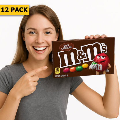 12 Pack M&M Milk Choco Chocolate Candy - (3.1Oz) Chocolate M&M , Latest Products, Trending