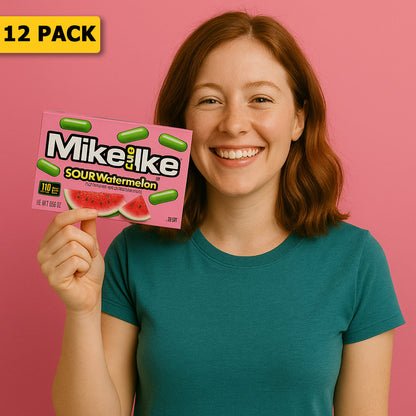 12 Pack Mike & Ike Sour Watermelon Candy - (5Oz) Candy Mike & Ike , Latest Products, Trending