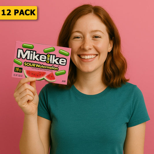 12 Pack Mike & Ike Sour Watermelon Candy - (5Oz) Candy Mike & Ike , Latest Products, Trending
