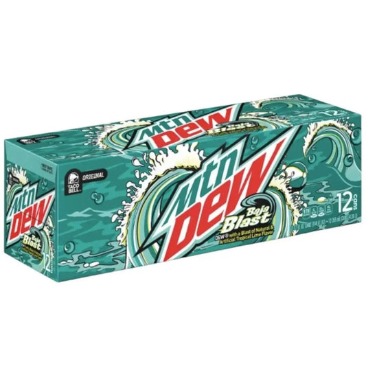 12 pack Mtn Dew Baja Blast Soda Pop (not to sale) Mtn Dew, TSAED, 12 Pack, Cases, Bestseller Drinks