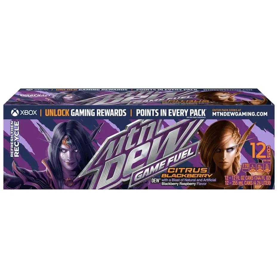 12 Pack Mtn Dew Citrus Game Fuel Blackberry Ultra Rare Discontinued Soda Pop Mtn Dew, TSAED, Trending, trending products
