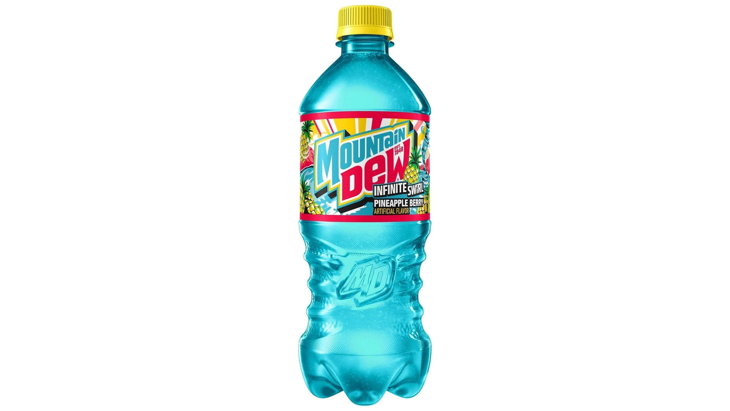 12 PACK Mtn Dew Infinity Swirl Drink Bottles (591 ML) Soda Pop Mtn Dew, Latest Products, Trending