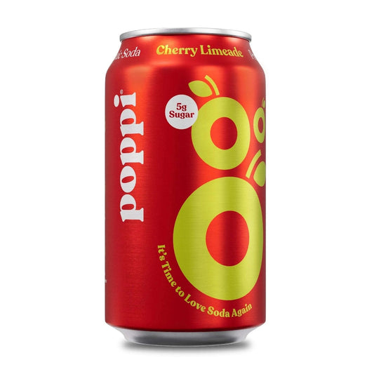 12 pack - Poppi Cherry Limeade Soda Pop (not for Sale) Poppi, 12 Pack, Cases