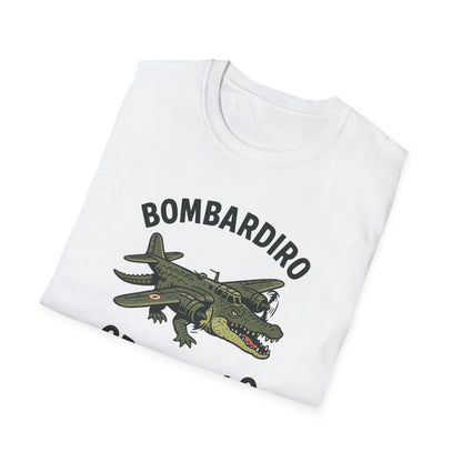 Bombardiro Crocodilo T-Shirt - Unisex Softstyle | Bombardiro Crocodile Graphic Shirt T-Shirt Printify