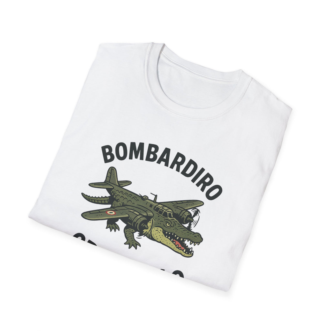 Bombardiro Crocodilo T-Shirt - Unisex Softstyle | Bombardiro Crocodile Graphic Shirt