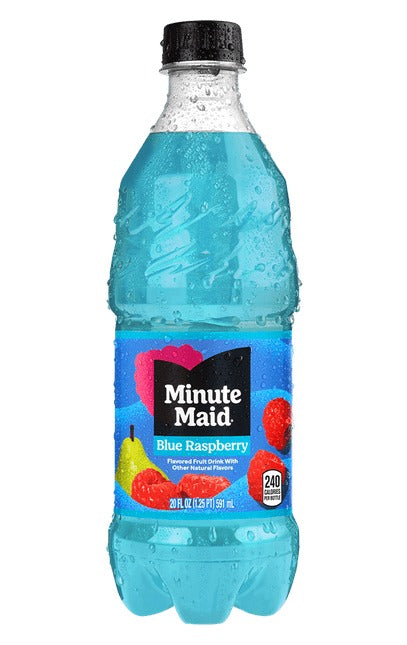 12 Bottles Minute Maid Blue Raspberry 591ml