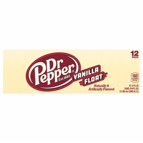 12 Pack Dr. Pepper Vanilla Float Soda