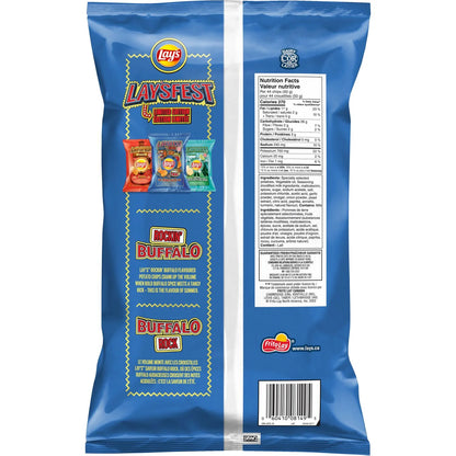 Lays Rockin' Buffalo Flavoured Potato Chips, 220g Snacks/Chips Lays, trending products