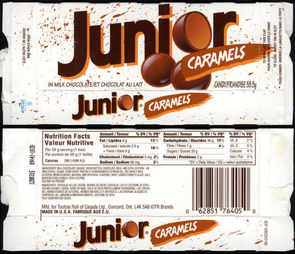 Junior Caramels Chocolate Bar - (3.6Oz) Chocolate Junior, Latest Products, Trending
