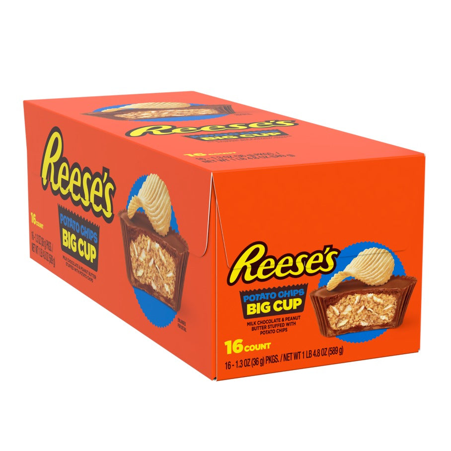 16 Pack Reese's Potato Chips Big Cup 36g