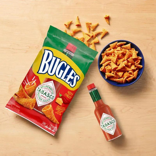 6 Pack Bugles Tobasco Flavor - Snacks/Chips from Bugles, TSASN&CH, bulk, cabestseller