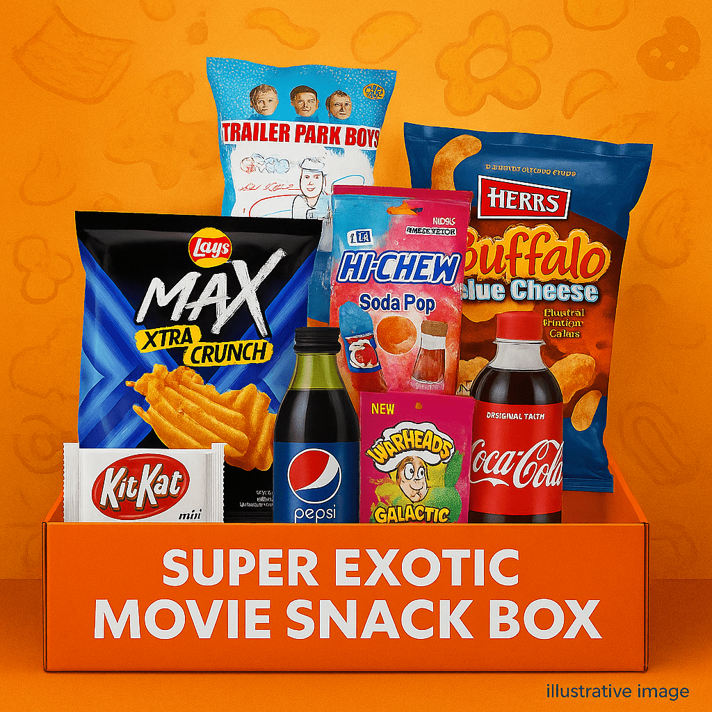 Super Exotic Movie Snackbox (9+ Snacks Inside) Snackbox Snack Attack