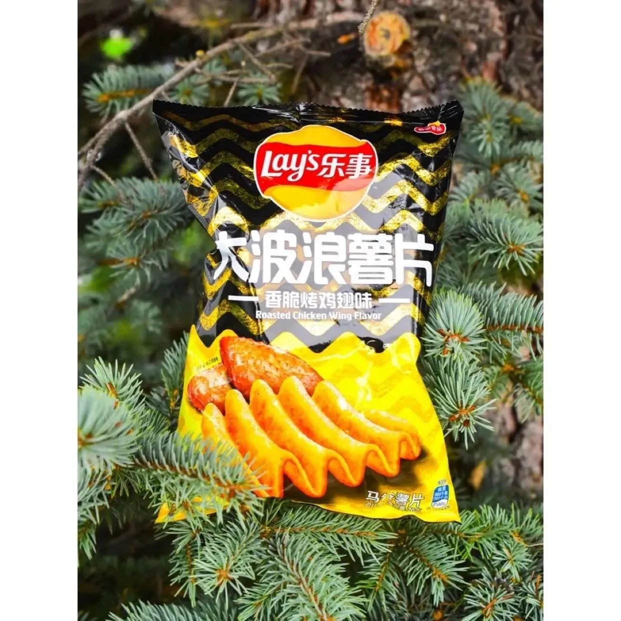 Lays Big Wave Grilled Chicken Wings Flavour Chips (70g) - China - Snacks/Chips from Lays, TSAAS, TSASN&CH, TSAISC, TSAIS, trending products