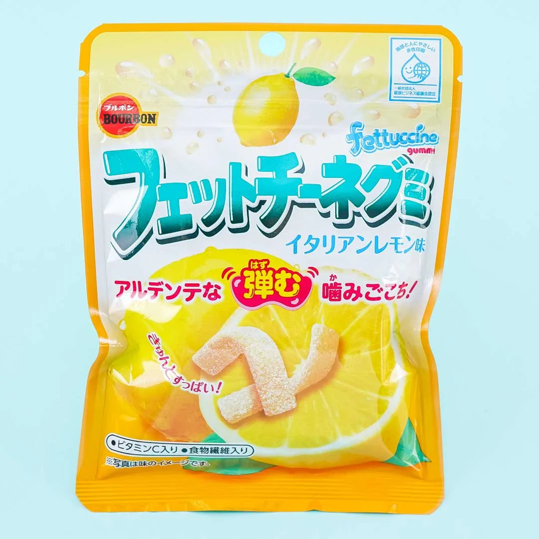 Bourbon Fettuccine Gummy Italian Lemon Flavor (Japan) - 50g Gummies Bourbon Fettuccine, Latest Products, Trending