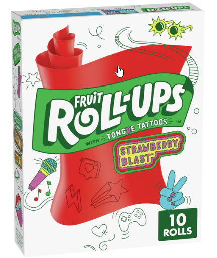 Fruit Roll-Ups with Tongue Tattoos