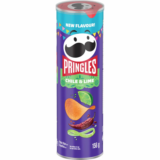 Pringles Twisted Chile & Lime Flavour Potato Chips 156 G - Asian Snacks from Pringles, TSAAS, TSASN&CH, TSAISC, TSAIS, Trending Products, Latest Products