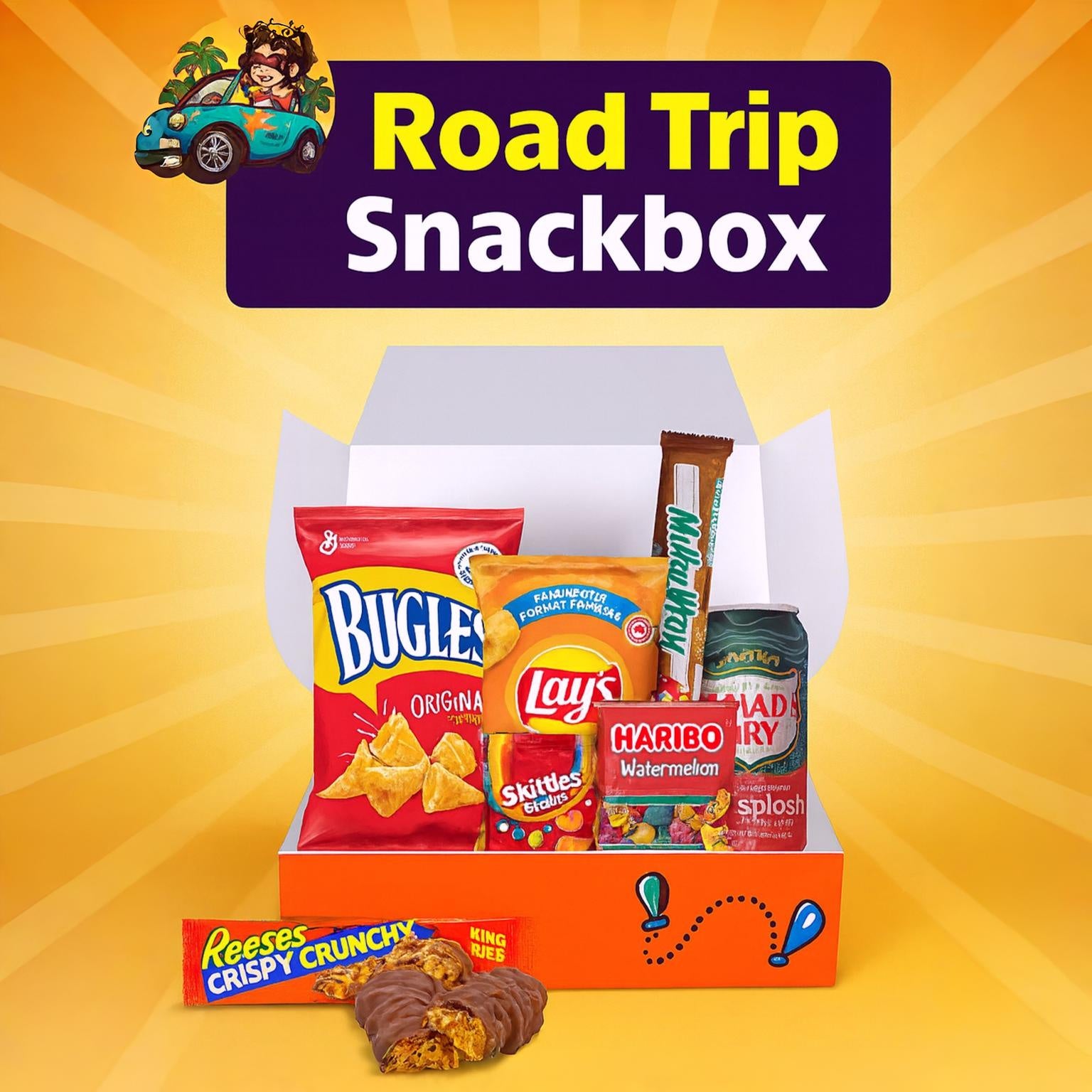 Road Trip Snackbox (15+ Snacks Inside) Snackbox Snack Attack
