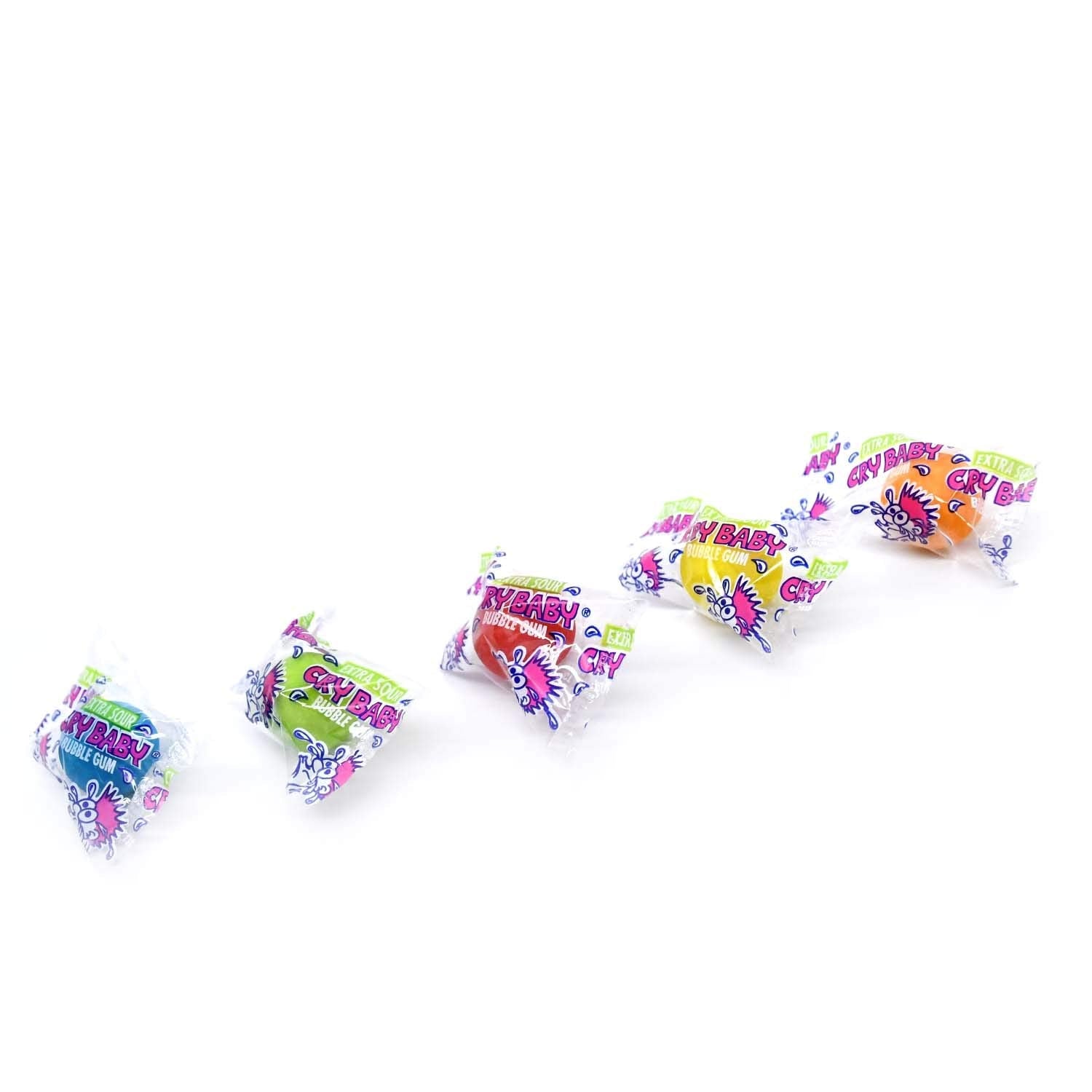 24 Pack Dubble Bubble Cry Baby Assorted Twist Gum Balls 1.58kg Candy Dubble Bubble ,Trending Products