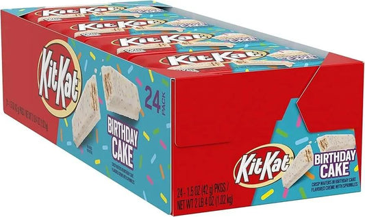24 Pack KitKat Birthday Cake 42g Chocolates Kit Kat, TSARC, TSAISC, TSAIS&C, TSAIS, bulk