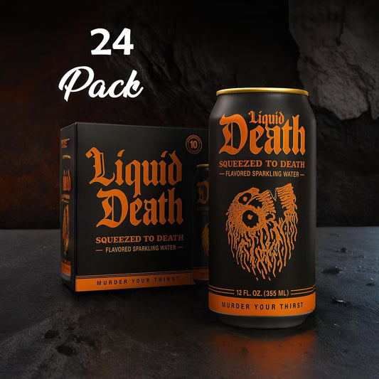 Liquid Death Squeezed to Death 24 Pack Drink Soda Pop (not for Sale) Liquid Death, 24 Pack, Cases, trending products, usabestseller, cabestseller
