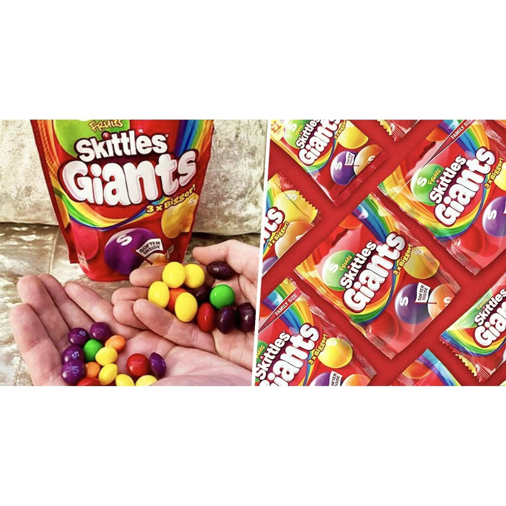 Skittles Giants Fruit Bags (UK) 45g - Candy from Skittles, Trending