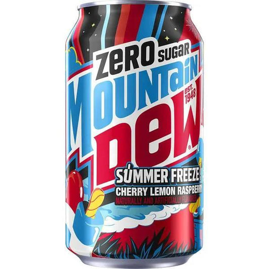6 Pack MTN Dew Summer Freeze Zero Sugar - Soda Pop from Mtn Dew, Cases, 6 Pack, Zero Sugar, Trending