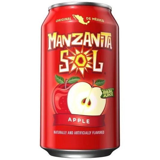 6 Pack Manzanita Sol Real Apple Juice - Soda Pop (not for sale) from Manzanita, Cases, 6 Pack