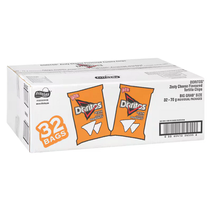 32 Pack Doritos Zesty Cheese Vending Chips 70g Each Snacks/Chips Doritos ,Trending Products