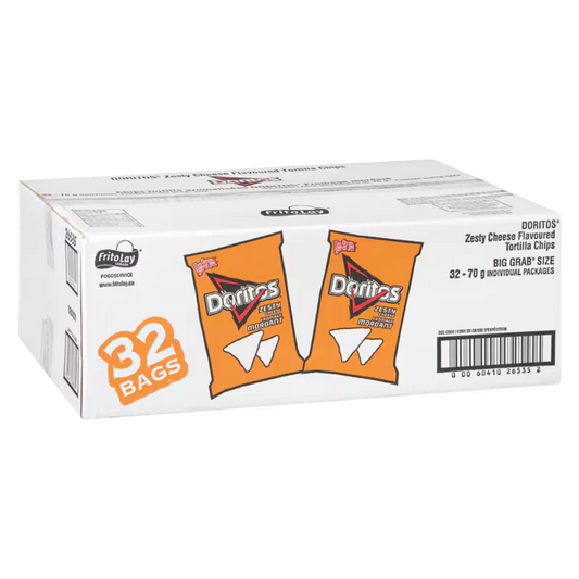 32 Pack Doritos Zesty Cheese Vending Chips 70g Each Snacks/Chips Doritos ,Trending Products