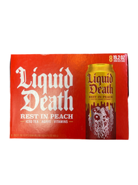 Thumbnail for 8 pack Liquid Death rest in peach