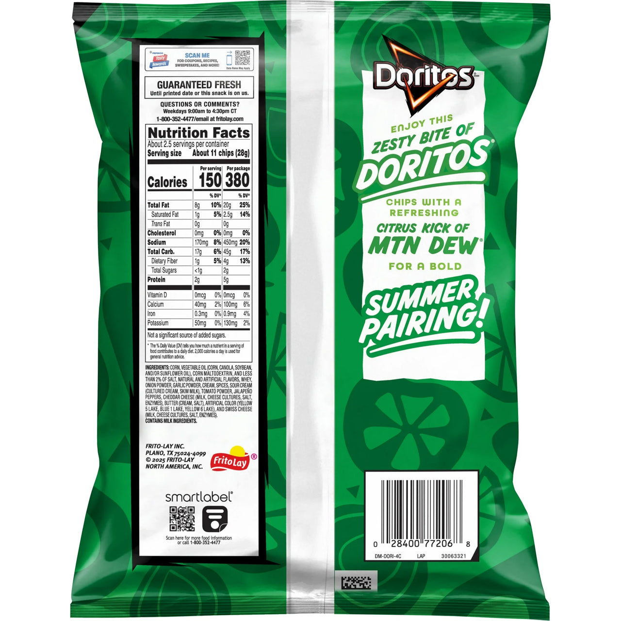 Doritos Tortilla Chips Guacamole Flavor 70g
