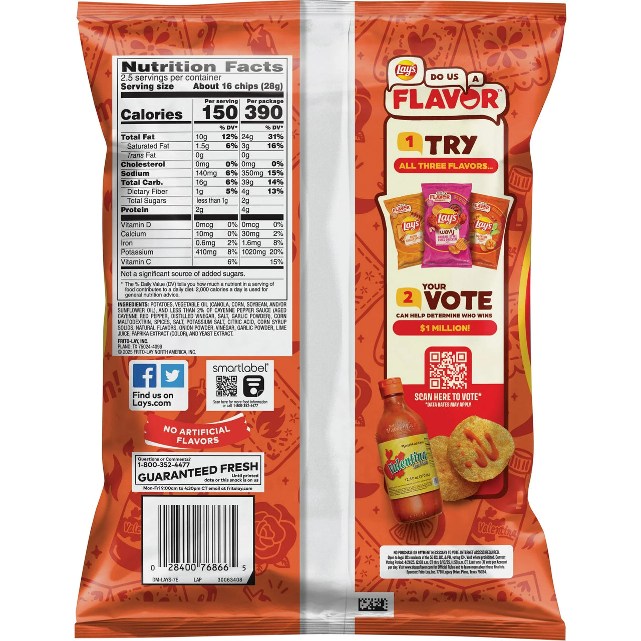 Lay's Valentina & Lime Potato Chips 70g